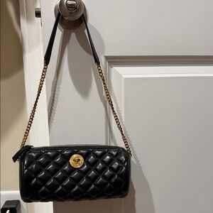 Versace Quilted Leather Shoulder Bag